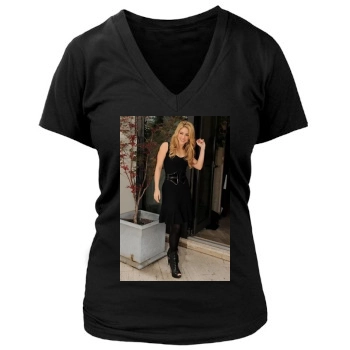 Shakira Women's Deep V-Neck TShirt