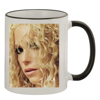 Shakira 11oz Colored Rim & Handle Mug