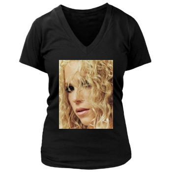 Shakira Women's Deep V-Neck TShirt