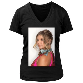 Fergie Women's Deep V-Neck TShirt