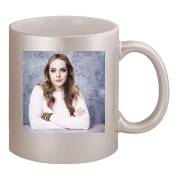 Elizabeth Gillies 11oz Metallic Silver Mug