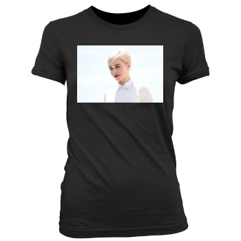 Emilia Clarke Women's Junior Cut Crewneck T-Shirt