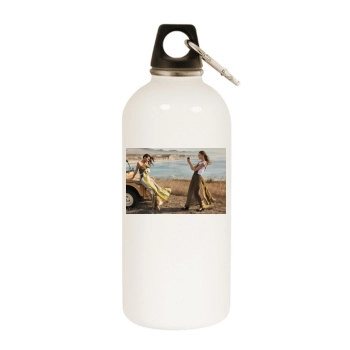 Emily Ratajkowski White Water Bottle With Carabiner