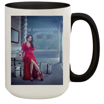 Eva Green 15oz Colored Inner & Handle Mug