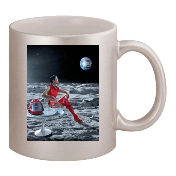 Eva Green 11oz Metallic Silver Mug