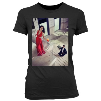 Eva Green Women's Junior Cut Crewneck T-Shirt