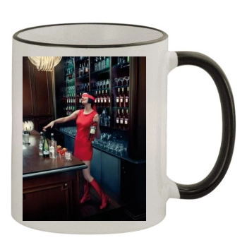 Eva Green 11oz Colored Rim & Handle Mug