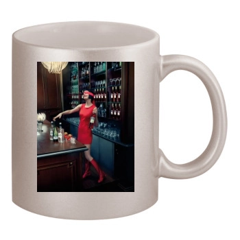 Eva Green 11oz Metallic Silver Mug