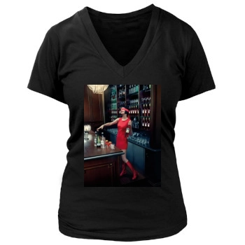 Eva Green Women's Deep V-Neck TShirt