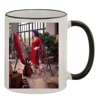 Eva Green 11oz Colored Rim & Handle Mug