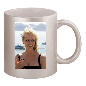 Eva Herzigova 11oz Metallic Silver Mug