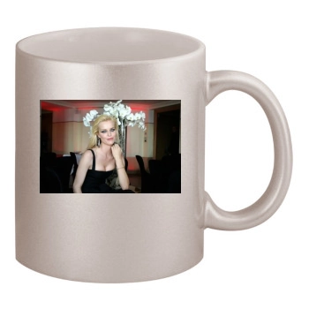 Eva Herzigova 11oz Metallic Silver Mug