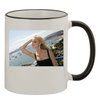 Eva Herzigova 11oz Colored Rim & Handle Mug