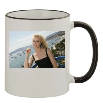 Eva Herzigova 11oz Colored Rim & Handle Mug