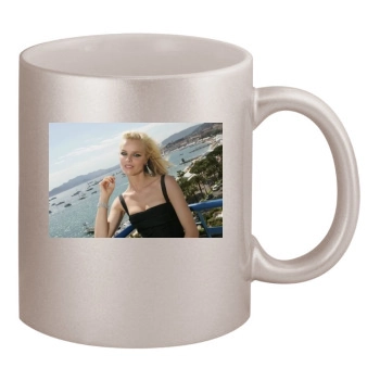 Eva Herzigova 11oz Metallic Silver Mug