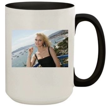 Eva Herzigova 15oz Colored Inner & Handle Mug