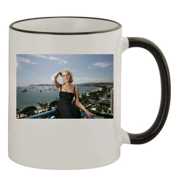 Eva Herzigova 11oz Colored Rim & Handle Mug