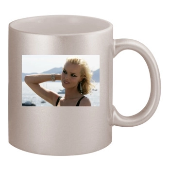 Eva Herzigova 11oz Metallic Silver Mug