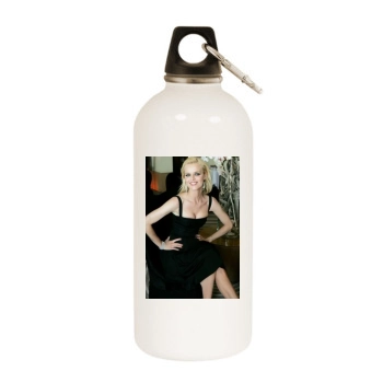 Eva Herzigova White Water Bottle With Carabiner