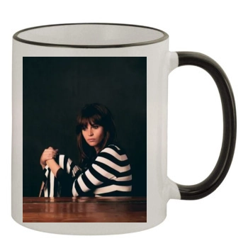 Felicity Jones 11oz Colored Rim & Handle Mug