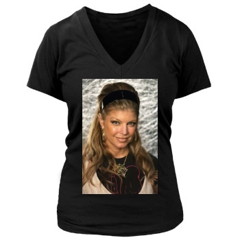 Fergie Women's Deep V-Neck TShirt