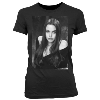 Angelina Jolie Women's Junior Cut Crewneck T-Shirt