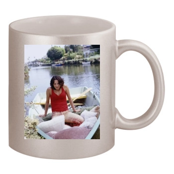 Asia Argento 11oz Metallic Silver Mug