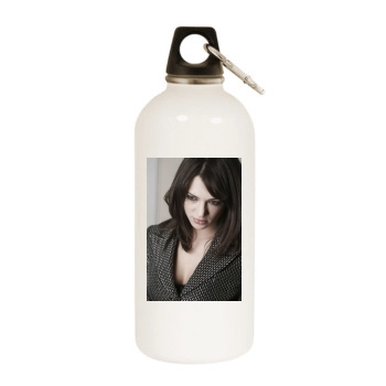 Asia Argento White Water Bottle With Carabiner