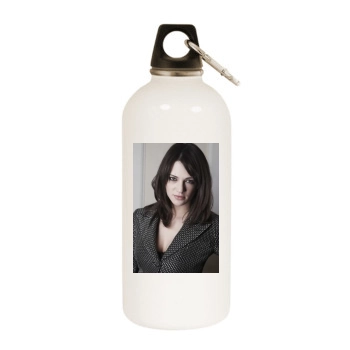 Asia Argento White Water Bottle With Carabiner