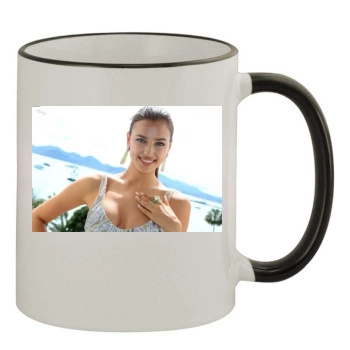 Irina Shayk 11oz Colored Rim & Handle Mug