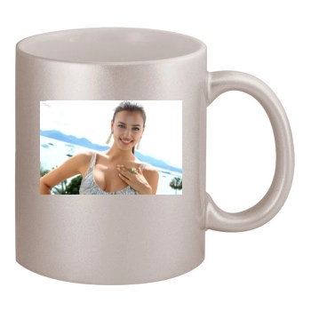 Irina Shayk 11oz Metallic Silver Mug