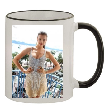 Irina Shayk 11oz Colored Rim & Handle Mug