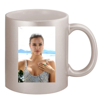 Irina Shayk 11oz Metallic Silver Mug