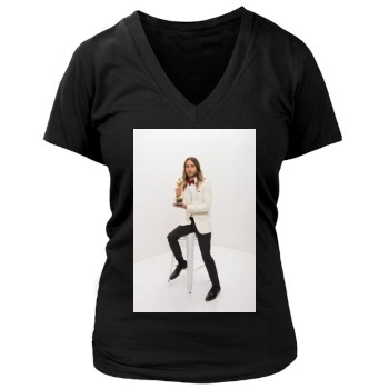 Jared Leto Women's Deep V-Neck TShirt