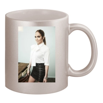 Jennifer Lopez 11oz Metallic Silver Mug