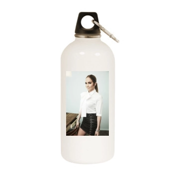 Jennifer Lopez White Water Bottle With Carabiner