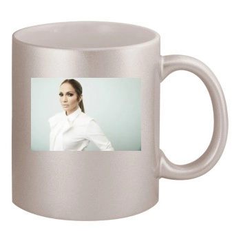 Jennifer Lopez 11oz Metallic Silver Mug