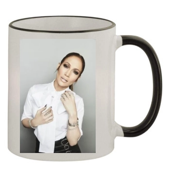 Jennifer Lopez 11oz Colored Rim & Handle Mug