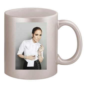 Jennifer Lopez 11oz Metallic Silver Mug