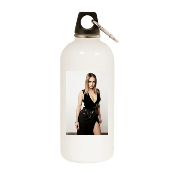 Jennifer Lopez White Water Bottle With Carabiner