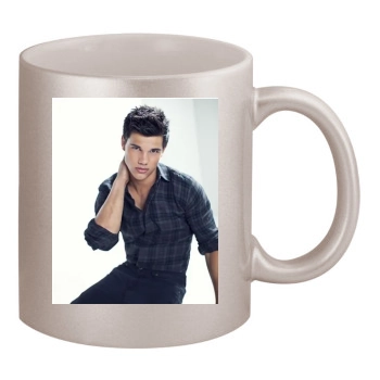 Taylor Lautner 11oz Metallic Silver Mug