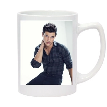 Taylor Lautner 14oz White Statesman Mug