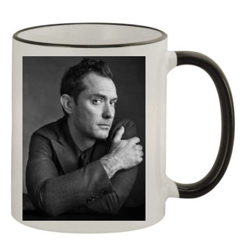 Jude Law 11oz Colored Rim & Handle Mug