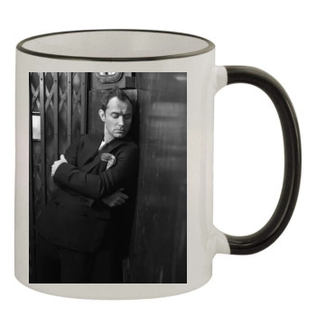 Jude Law 11oz Colored Rim & Handle Mug