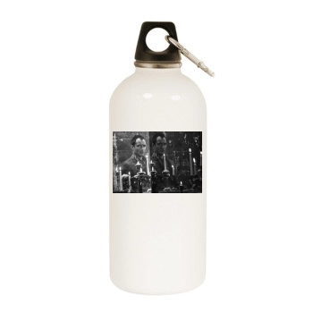 Jude Law White Water Bottle With Carabiner