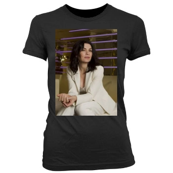 Julianna Margulies Women's Junior Cut Crewneck T-Shirt