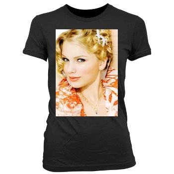 Taylor Swift Women's Junior Cut Crewneck T-Shirt