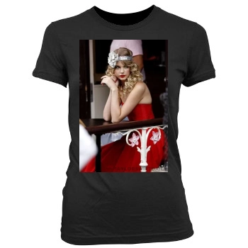 Taylor Swift Women's Junior Cut Crewneck T-Shirt