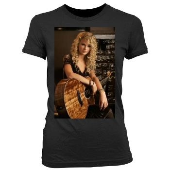 Taylor Swift Women's Junior Cut Crewneck T-Shirt