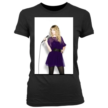 Taylor Swift Women's Junior Cut Crewneck T-Shirt